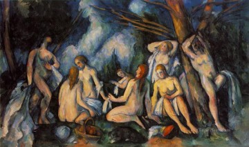  impressionistic Art Painting - Large Bathers Paul Cezanne Impressionistic nude